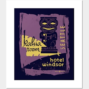 Vintage Kalua Room Seattle Hotel Windsor Posters and Art